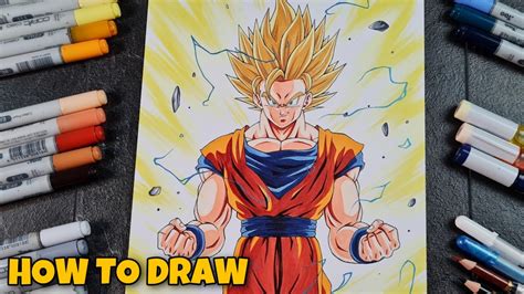 ssj2 goku|goku ssj2 how to draw.